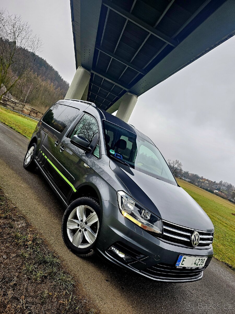 Vw caddy Maxi 2,0 tdi 110kw rok 2018 5ti místné - 3