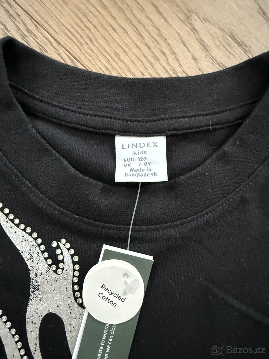 Nové oversize tričko Lindex vel. 128 - 3
