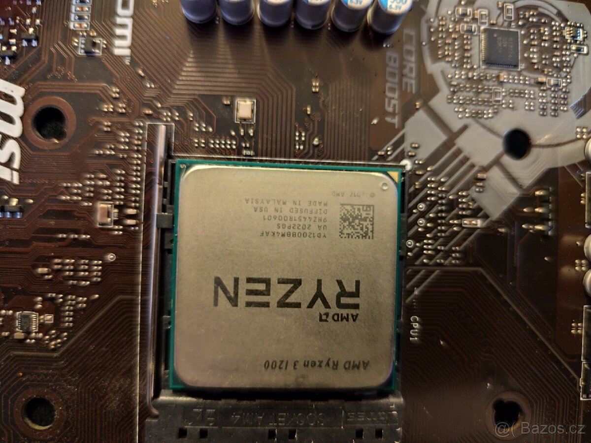B450m-a pro max, ryzen 3 1200, chladič amd - 3