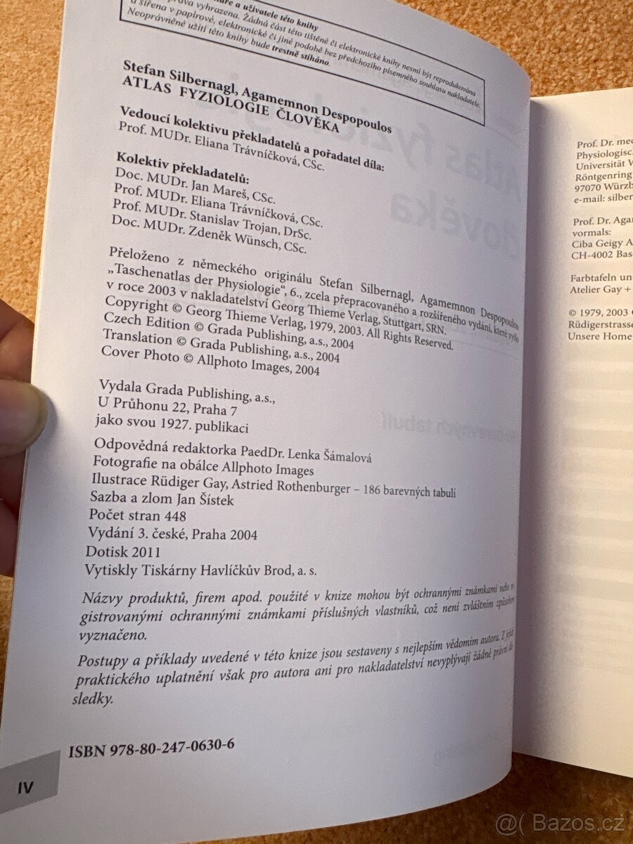 Atlas fyziologie člověka - 3