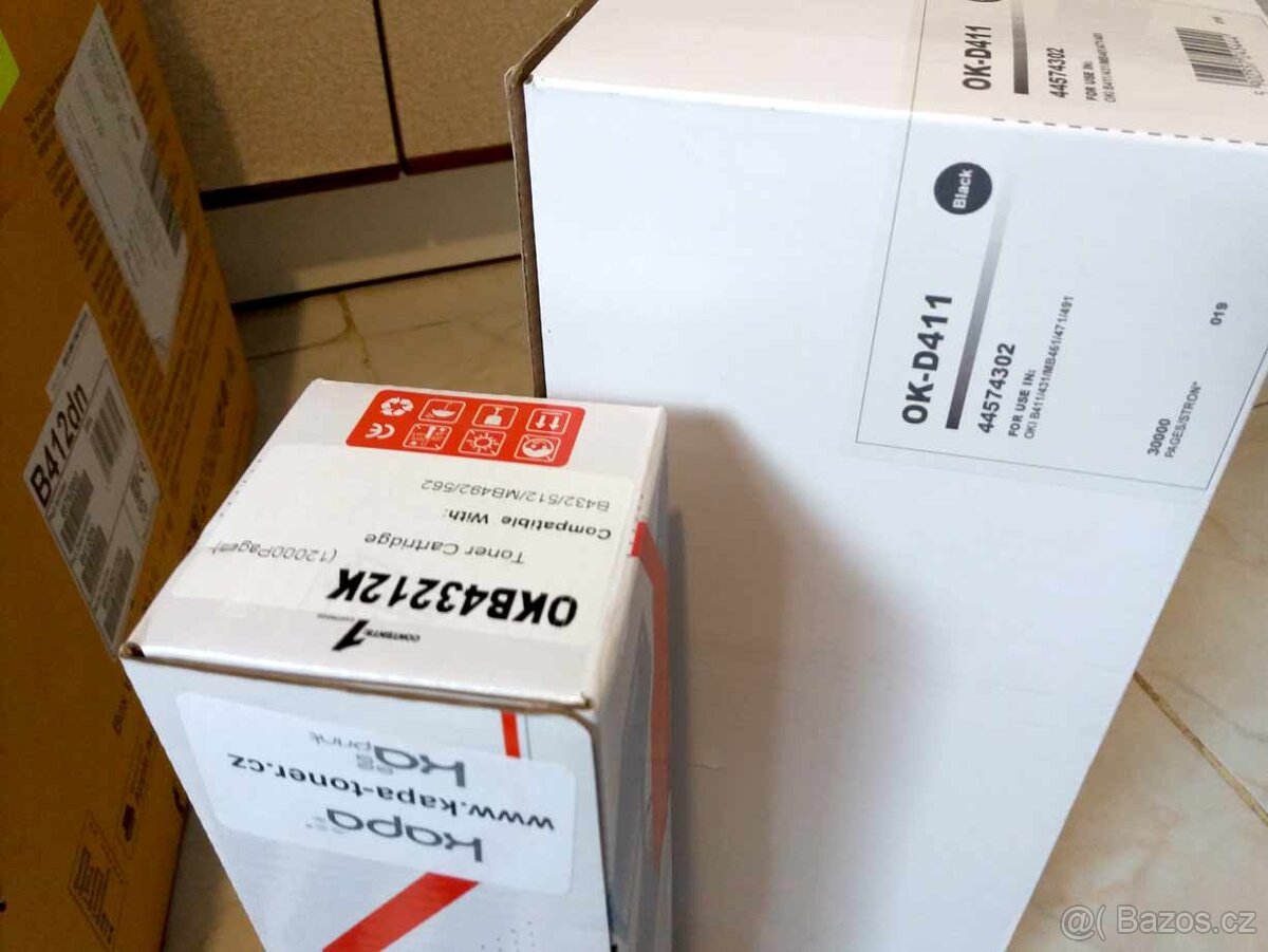 Černobílá LED tiskárna OKI B412 - oboustranný tisk - 3
