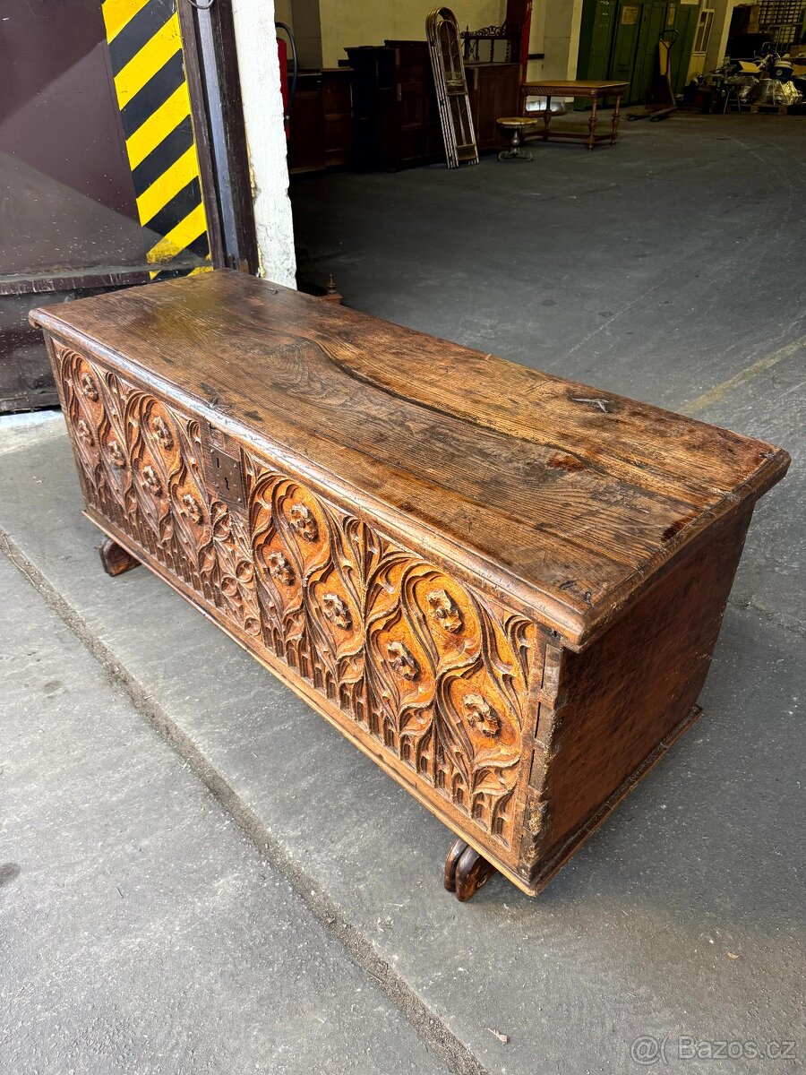 Starožitná secesní truhla (132025) - 3
