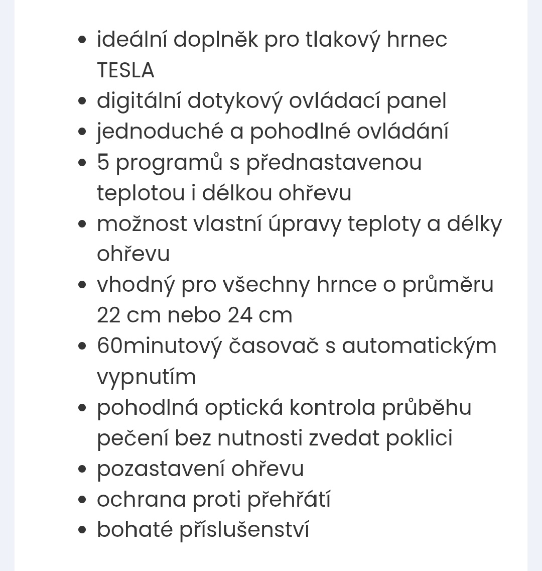 Tesla Aircook Q10 multifunkční horkovzdušná poklice - 3