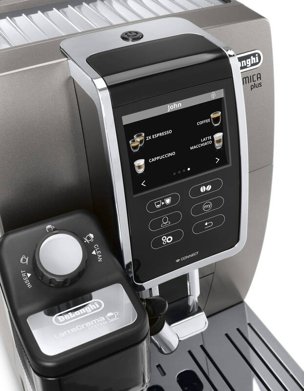 Espresso De'Longhi Dinamica plus ECAM 370.95.T, titan - 3