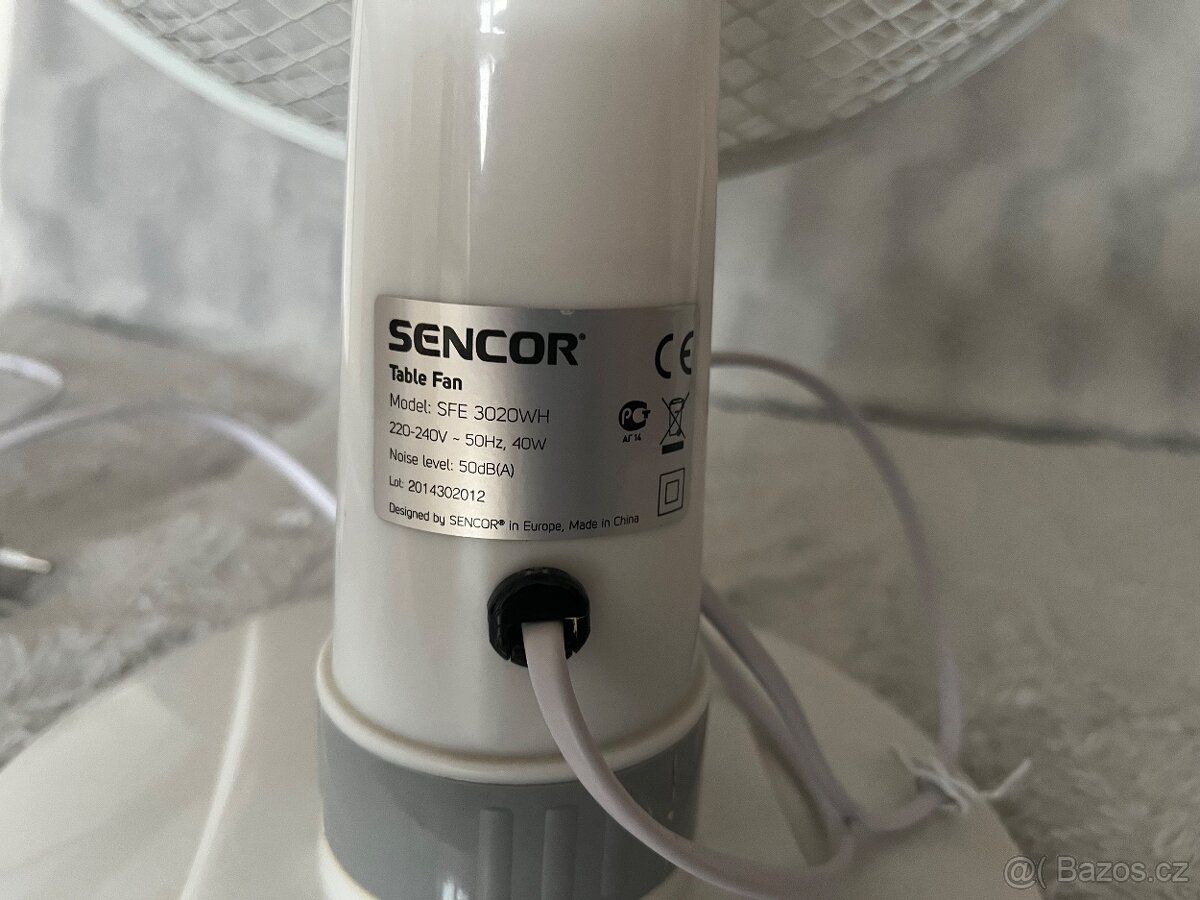 Stolní ventilátor Sencor 3020WH-TOP stav - 3