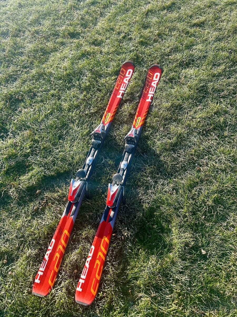 Lyže HEAD C210 s ladícími hůlkami zdarma TOP STAV - 3