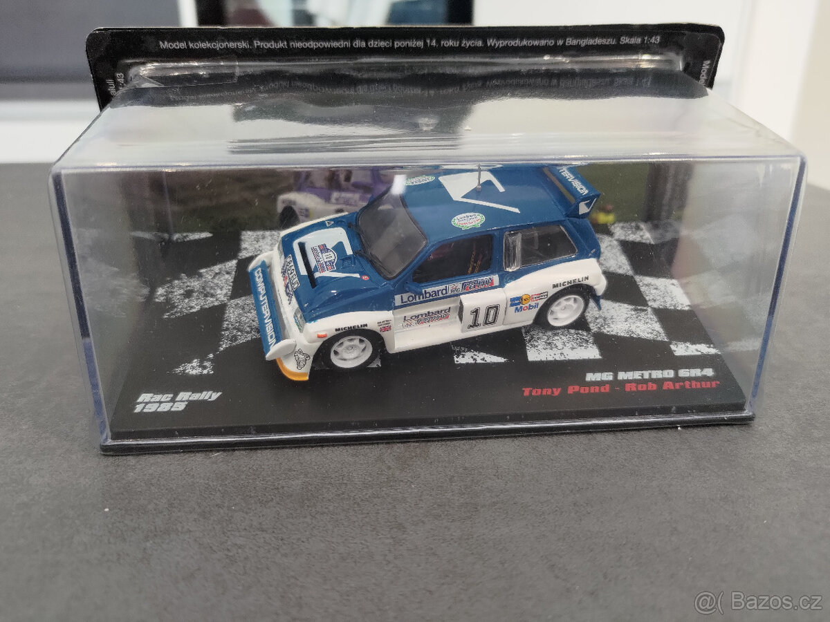 1:43 MG Metro GR4 Pond, Arthur RAC 1985 - DeAgostini - 3