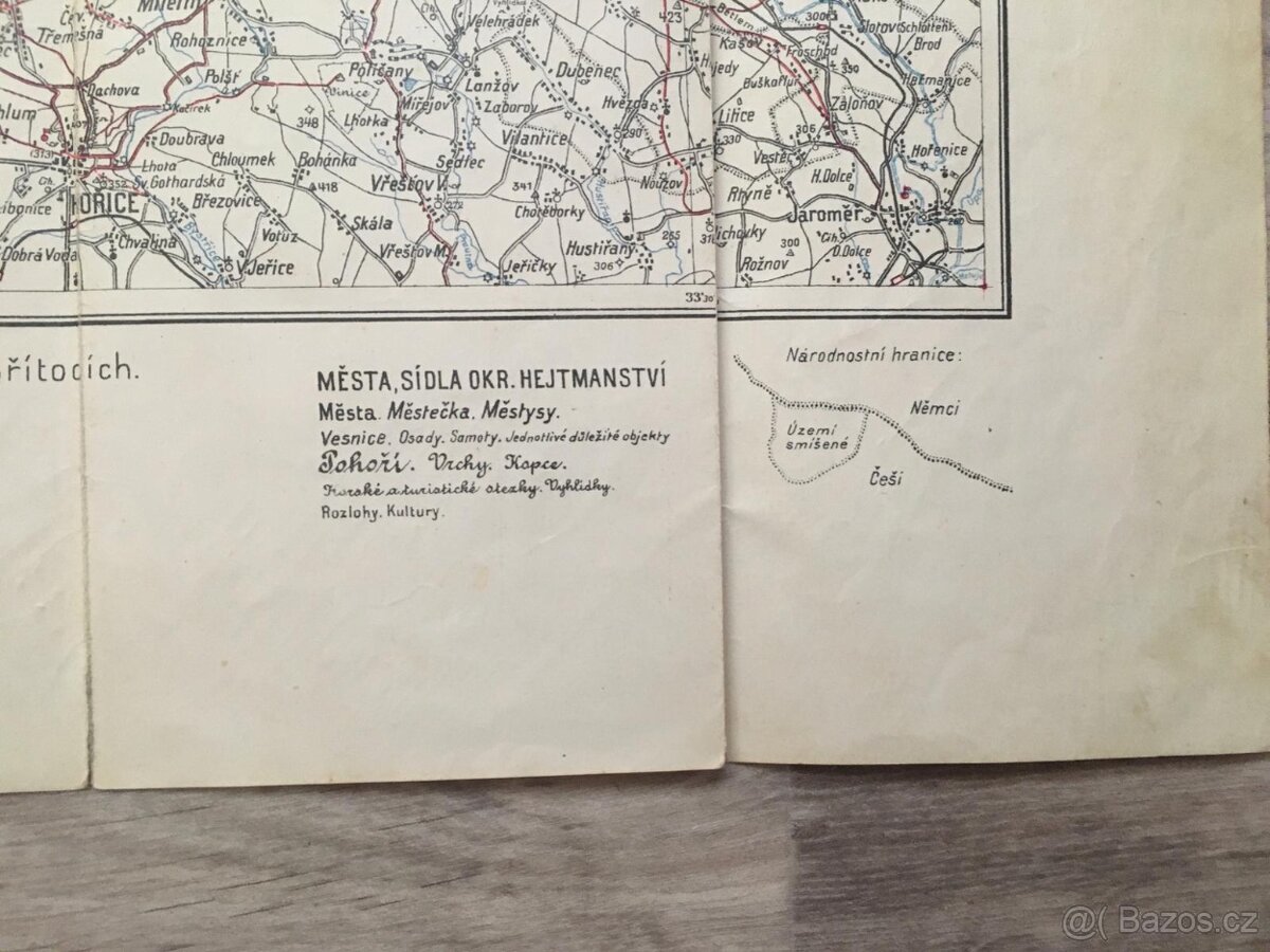 Mapa turistických s značkovacích cest Severozápadních Čech - 3