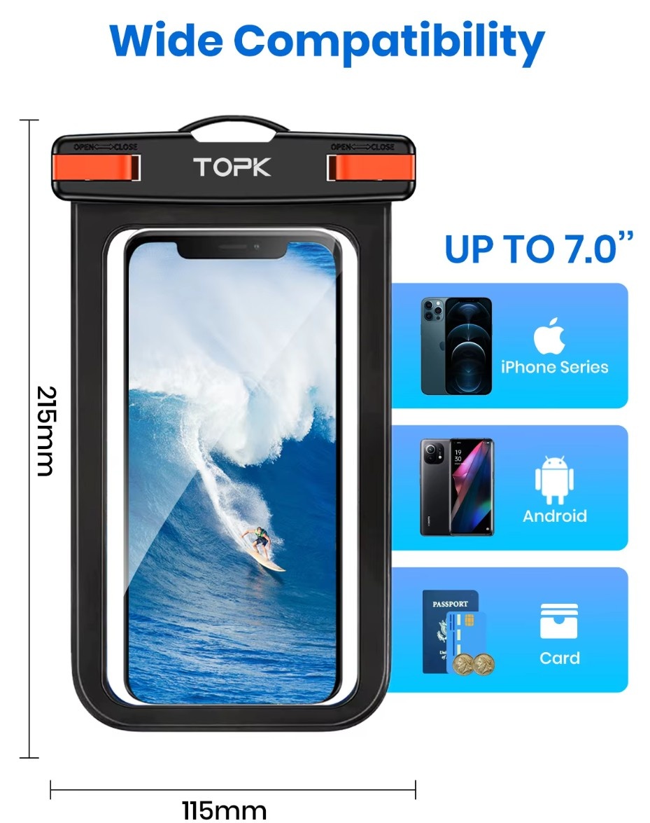 Voděodolné pouzdro pro mobil,nove - 3