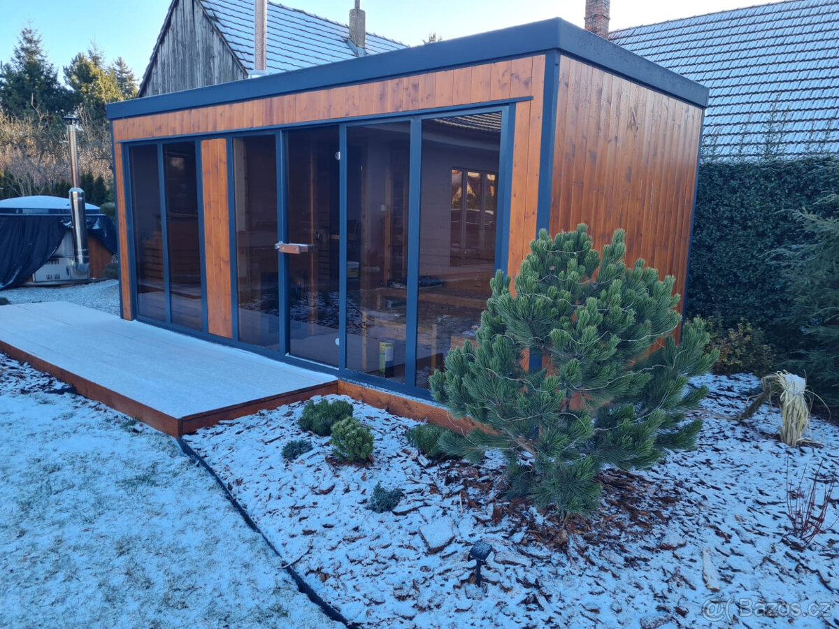 Venkovní saunový domek s odpočívárnou - 3