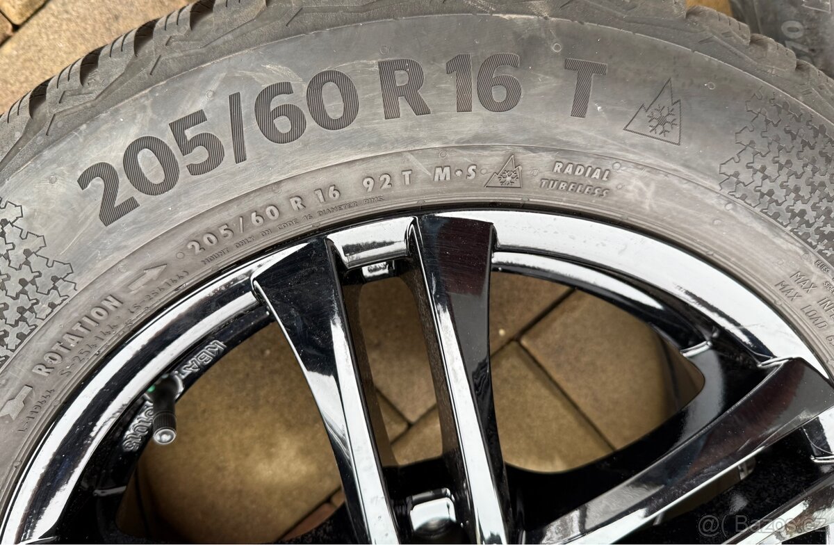 Zimní sada alu kol Škoda 205/60r16 - 3