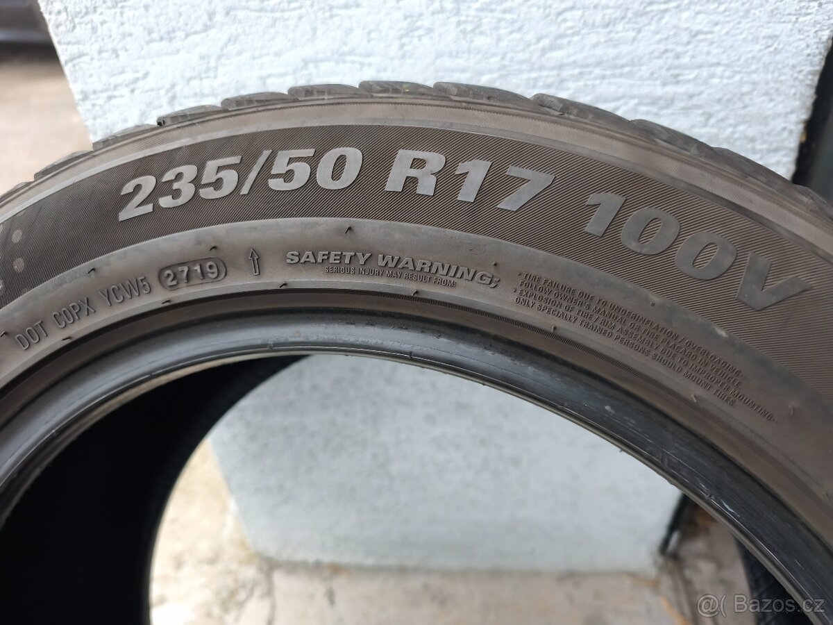 235/50 r17 zimní pneumatiky KUMHO 7-7,5mm - 3