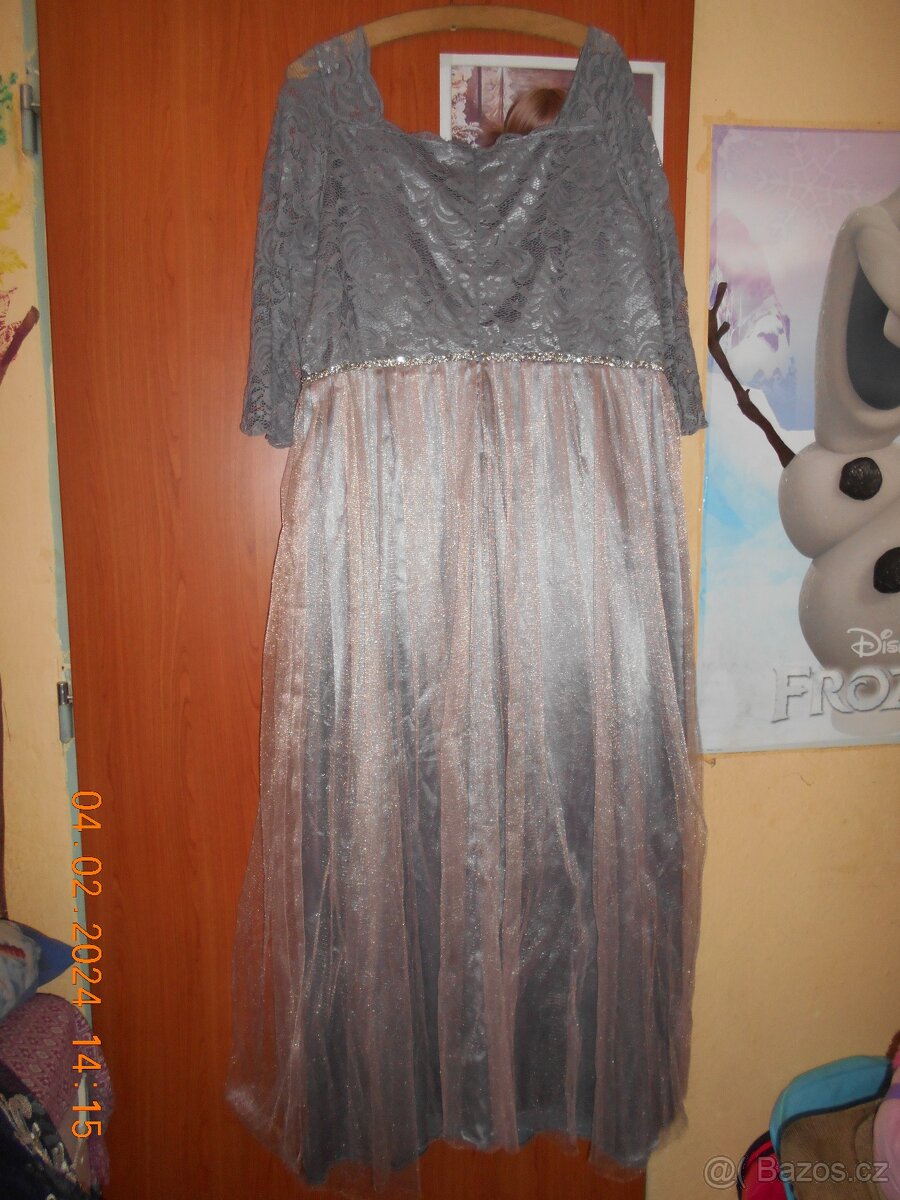 společenské, plesové šaty, vel. cca 52/54? - 3