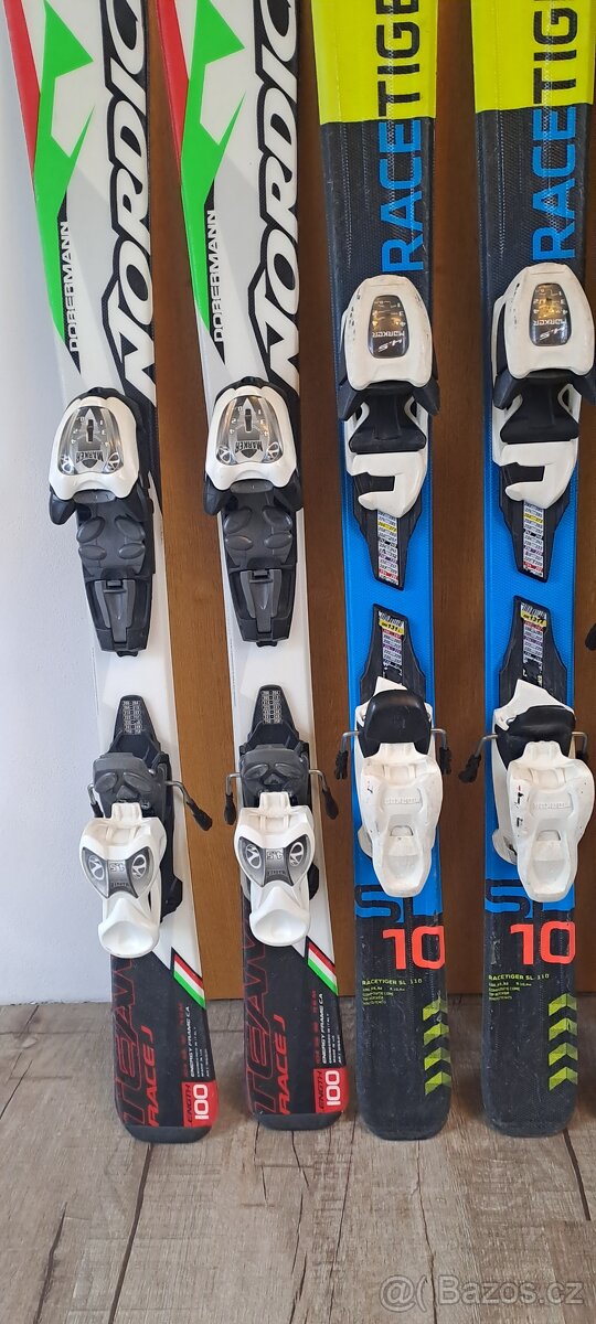 Dětské lyže 100,110,120,130cm lyžáky - 3