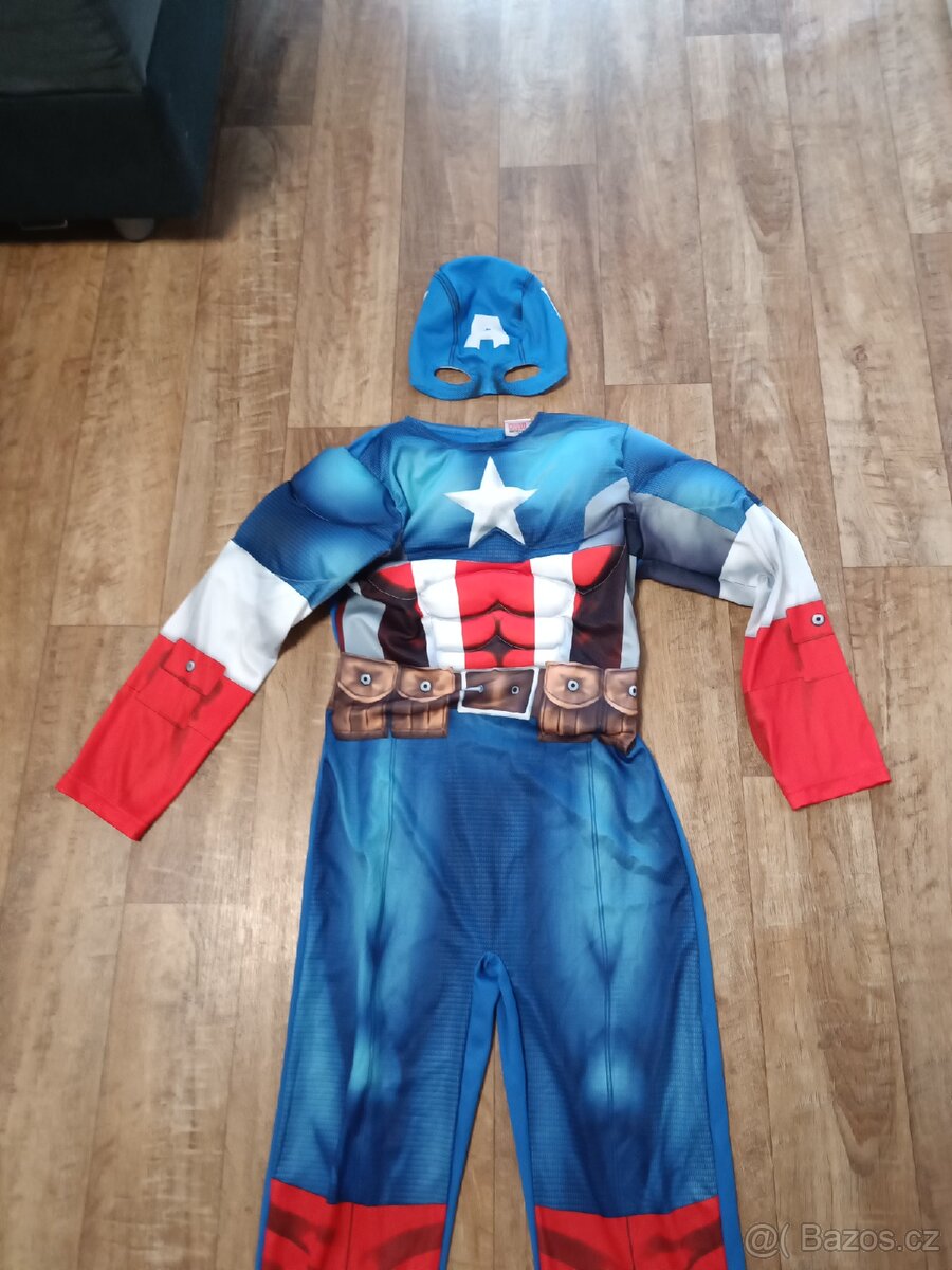 Kostým Kapitán Amerika s maskou - 3