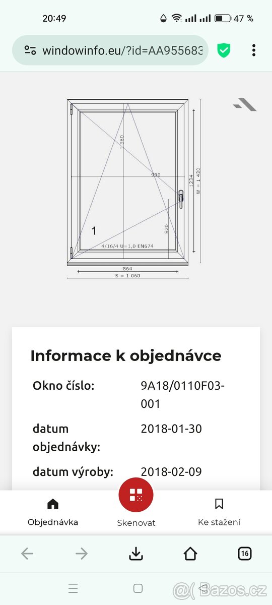 Plastové okno 1430x1060 - 3