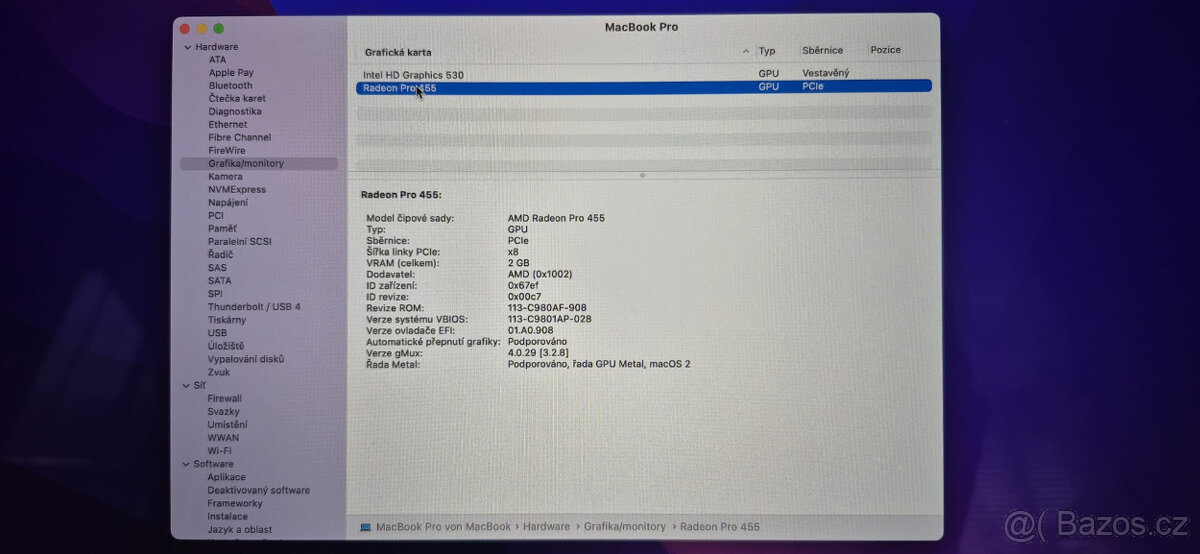 MacBook Pro 15" 2016 A1707/Touch Bar/i7 /16GB/512GB/R455 2G - 3