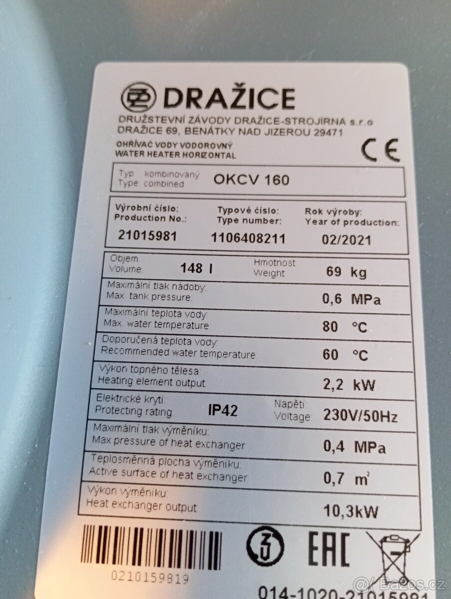 Prodám kombinovaný bojler - 3