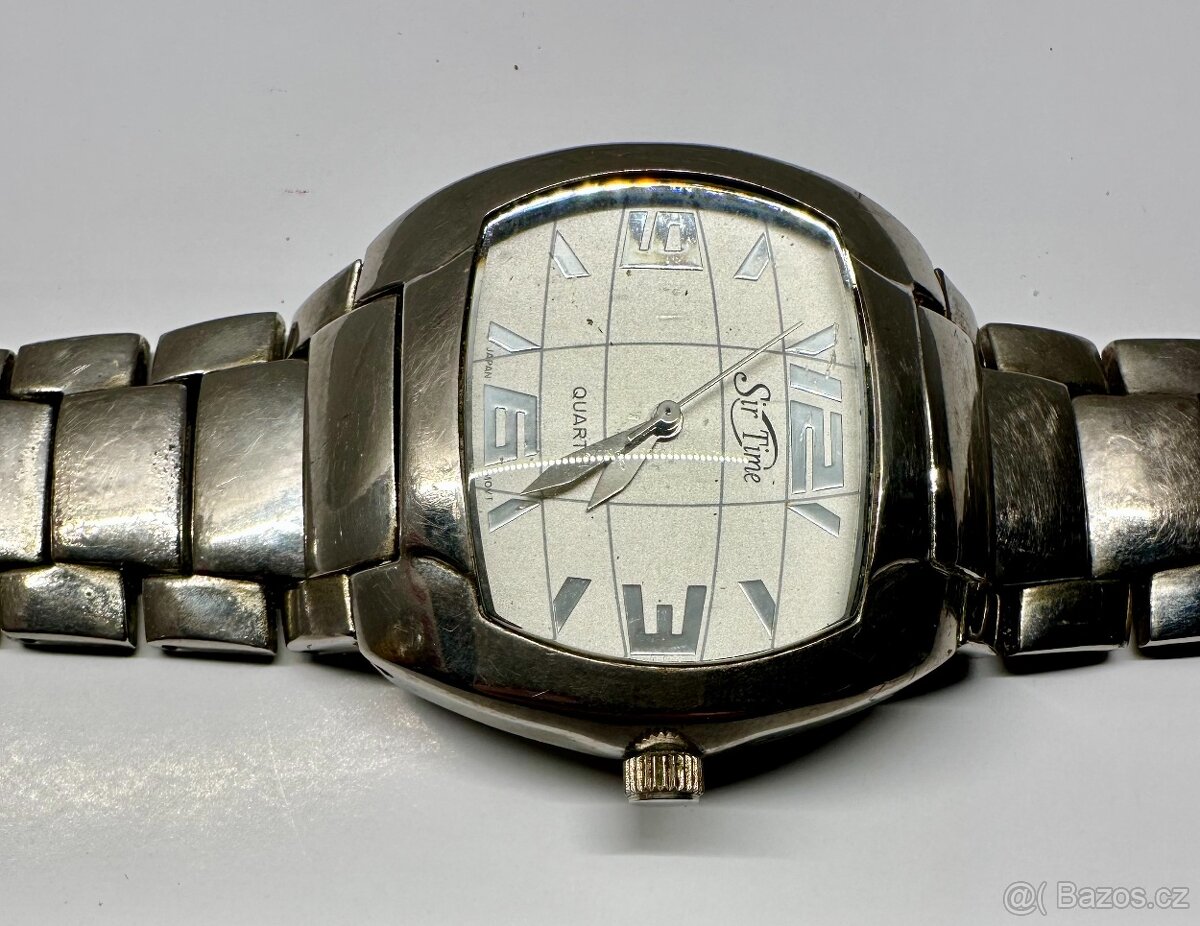Náramkové hodinky Quartz SIR TIME s kovovým tahem - 3