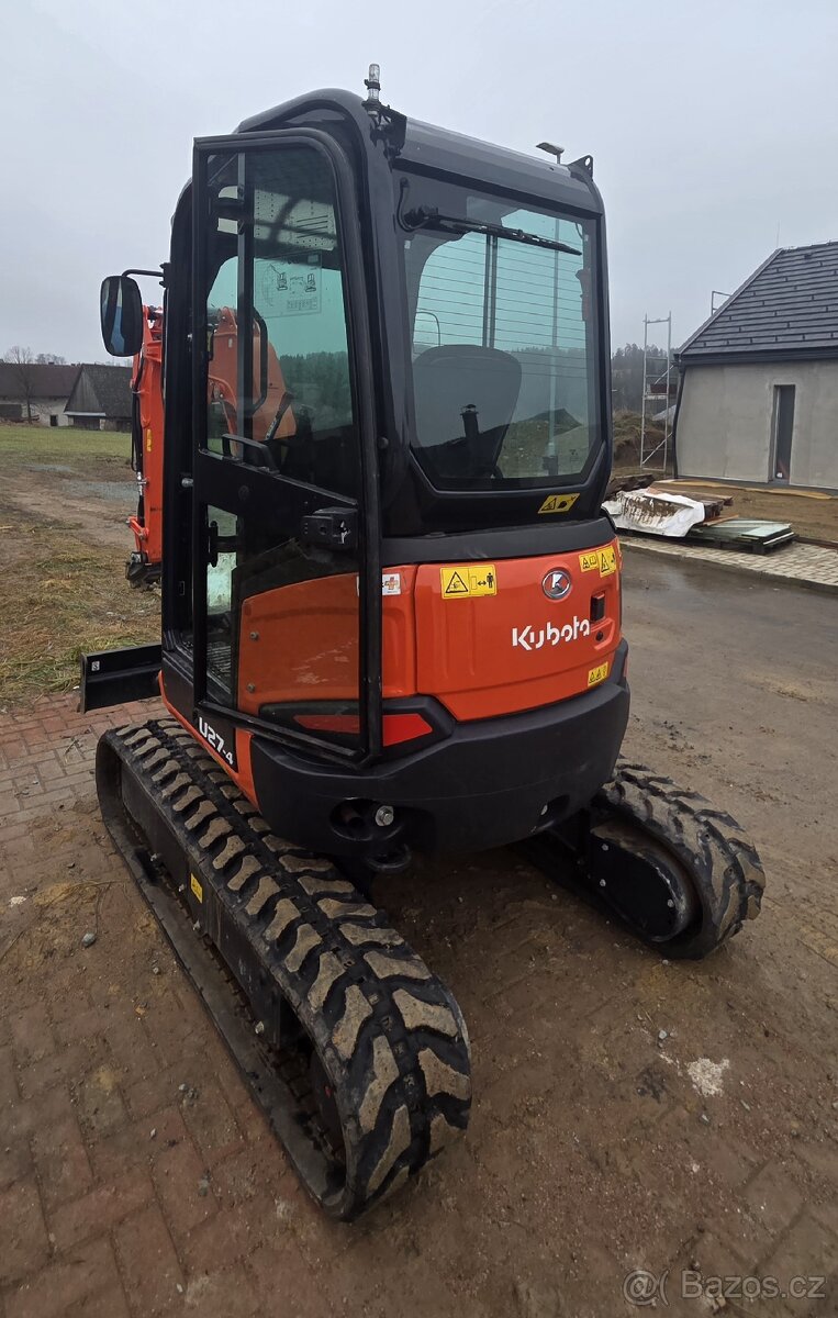 Prodám minibagr Kubota U27-4, jen 145mth - 3