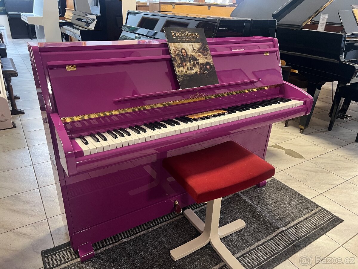 Růžové piano Schimmel se zárukou 2 roky, doprava zdarma - 3