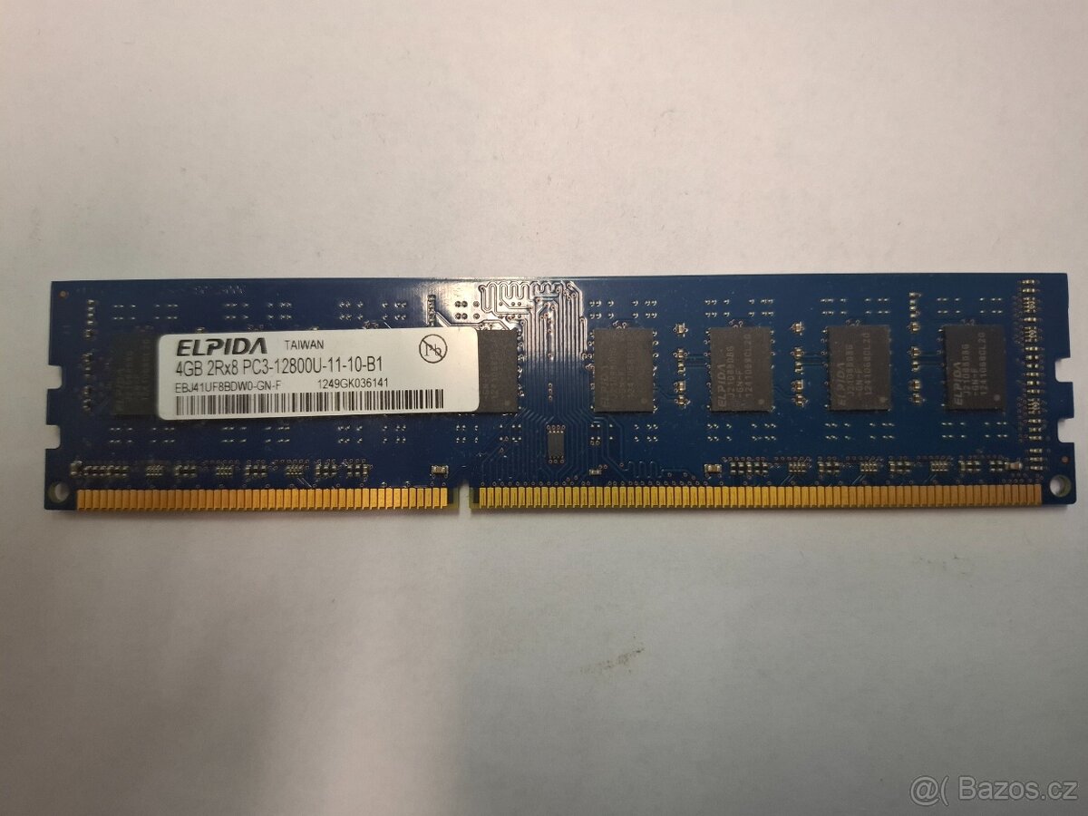 DDR3 4GB RAM: Otestované & Spolehlivé (Kingston, Elpida, Sam - 3