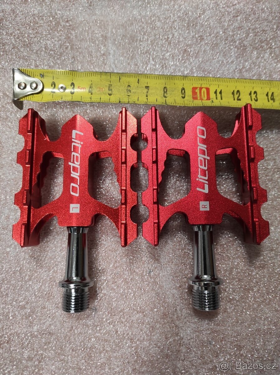 Duralové široké pedály ALU 7075 - 3