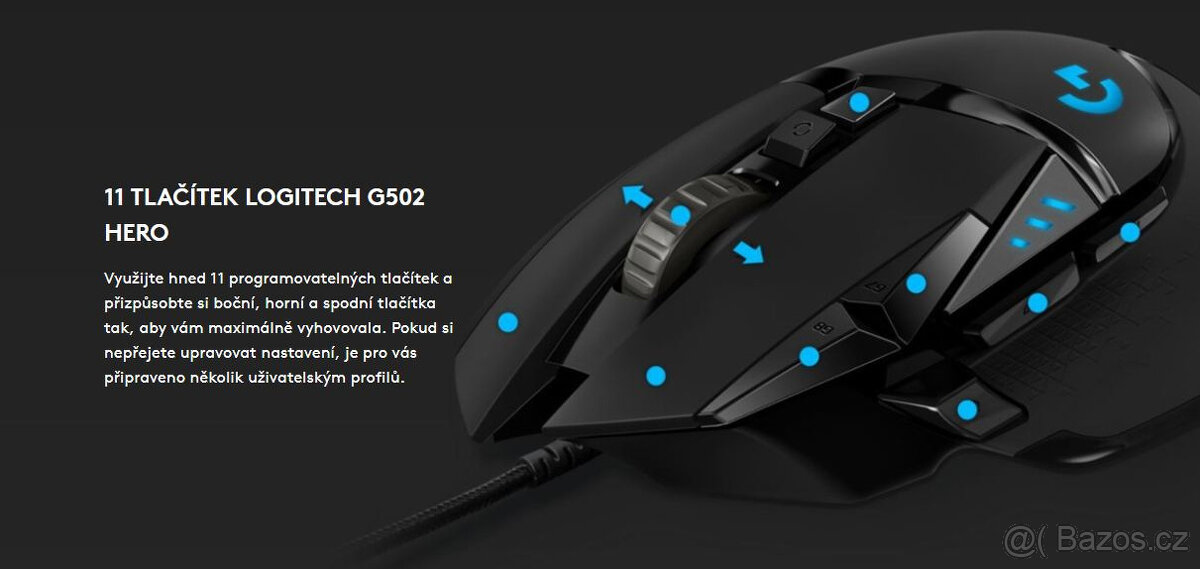 NOVÁ myš Logitech G502 Hero - 3