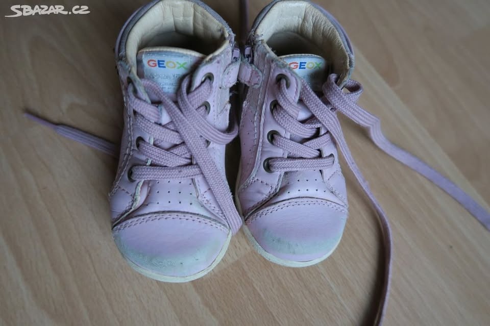 Geox 20 dívčí kožené kotníkové botičky - 3