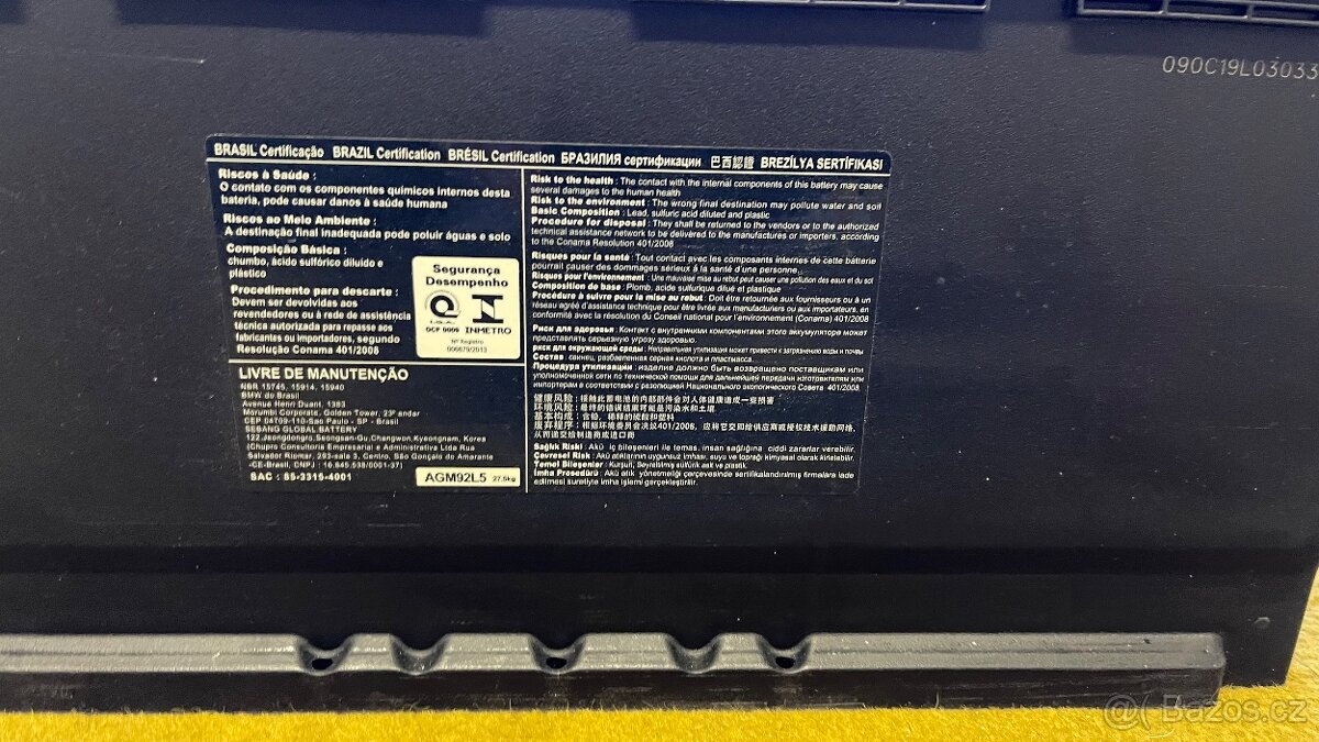 Autobaterie BMW X3 originál - 3