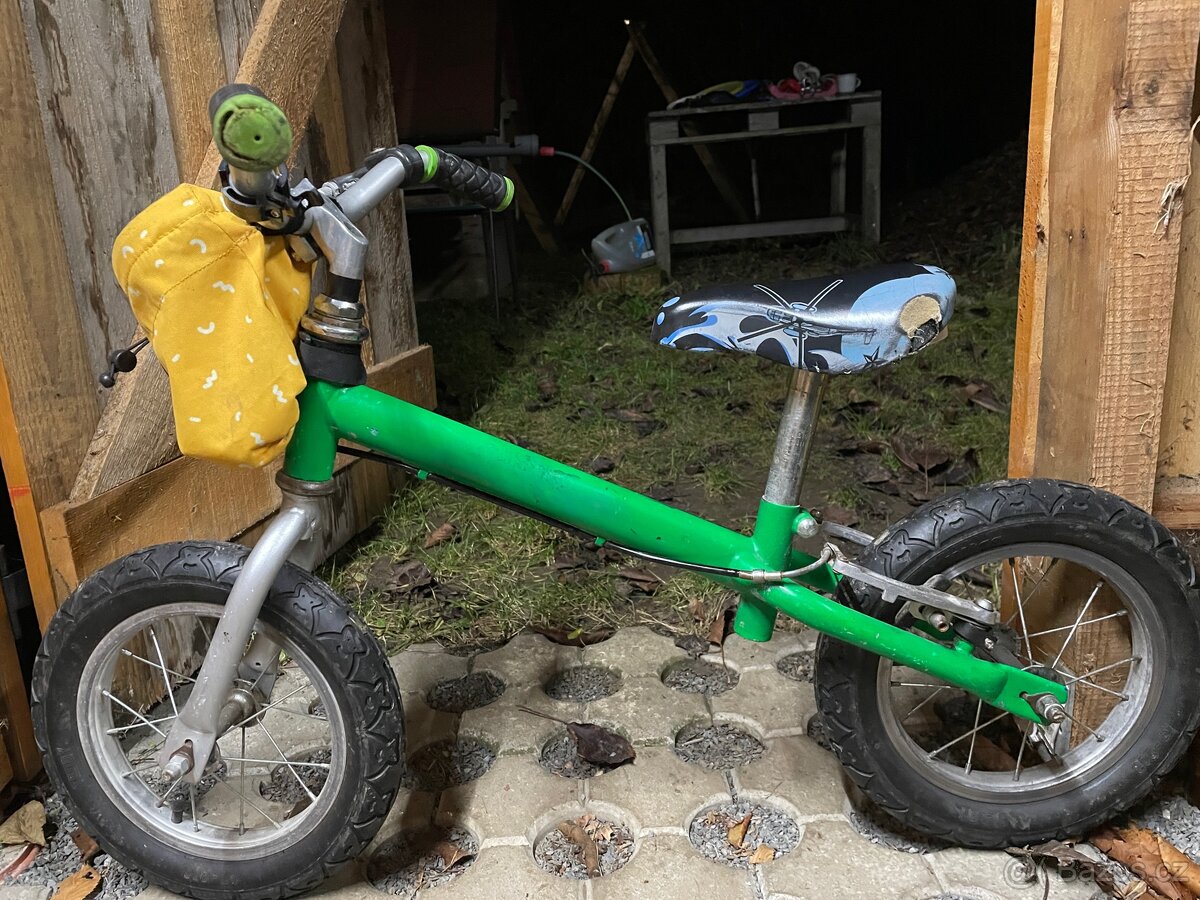 Dětské odrážedlo 12" zelené - 3