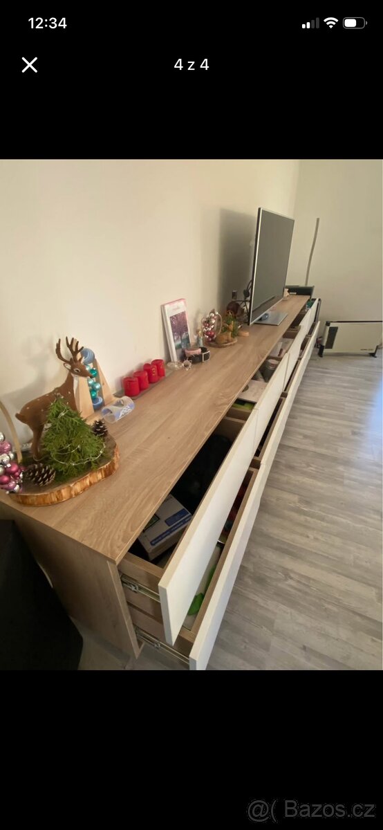 Komoda,skříň, TV stolek,obývací stěna - 3