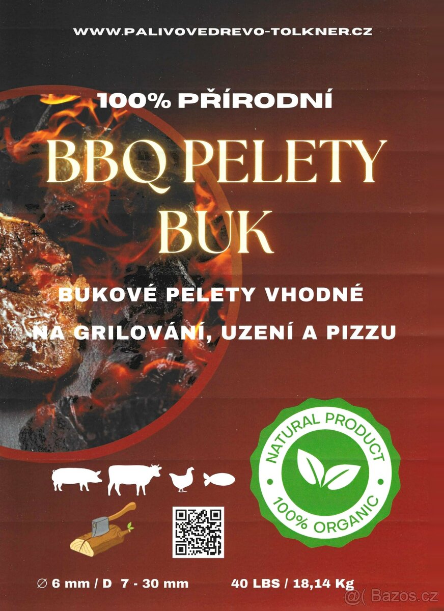 BBQ pelety Buk pro gril, uzení a pizzu - 3