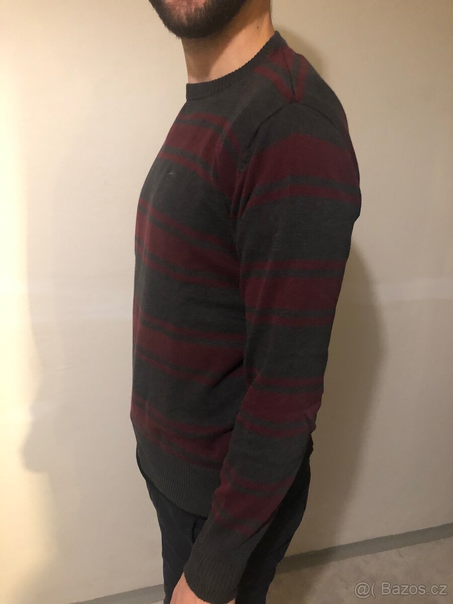 Pánský lehký svetr s pruhy vel. S - 3