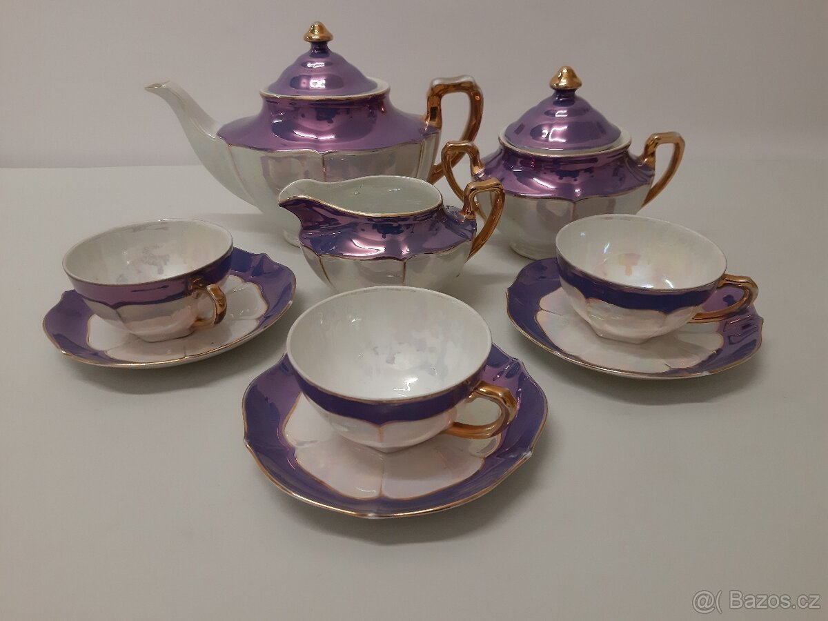 Perleťová čajová souprava - 3