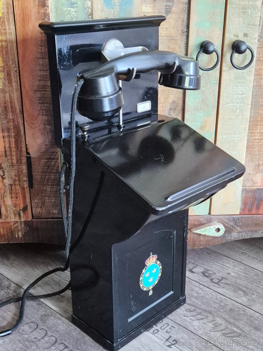 Starožitný krásný telefon L.M.ERICSSON AC-140, rok 1933 - 3