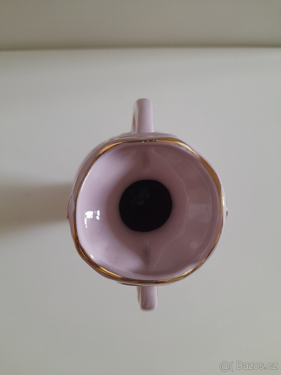 Vázička Karlovarský růžový porcelán - 3