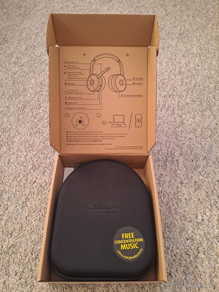 Sluchátak Jabra Evolve 75 - 3