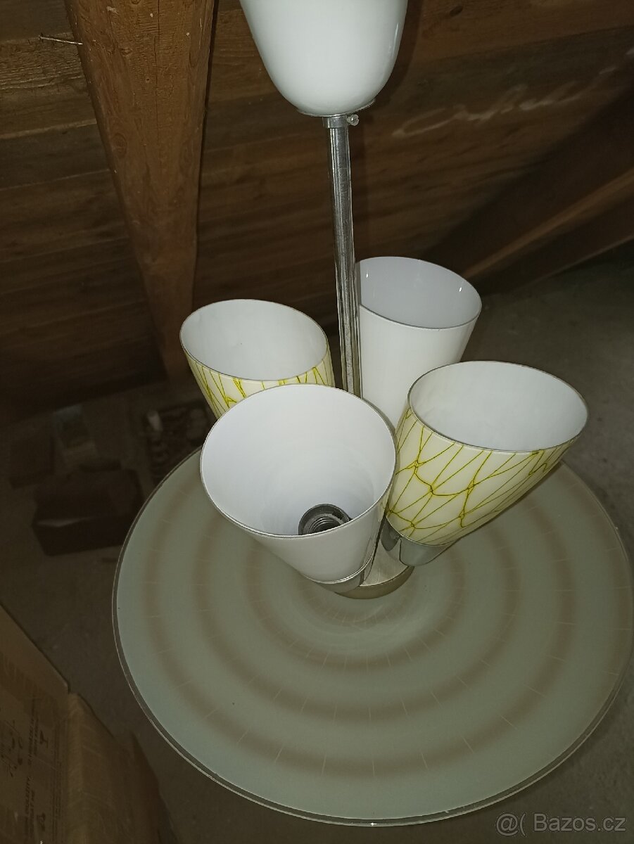 Starý, retro lustr, ČSSR - 3