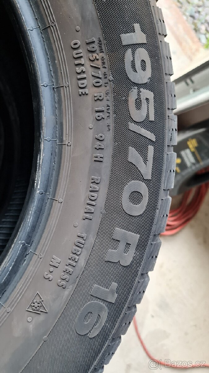 4x zimní pneu 195/70 R16 94H - 3