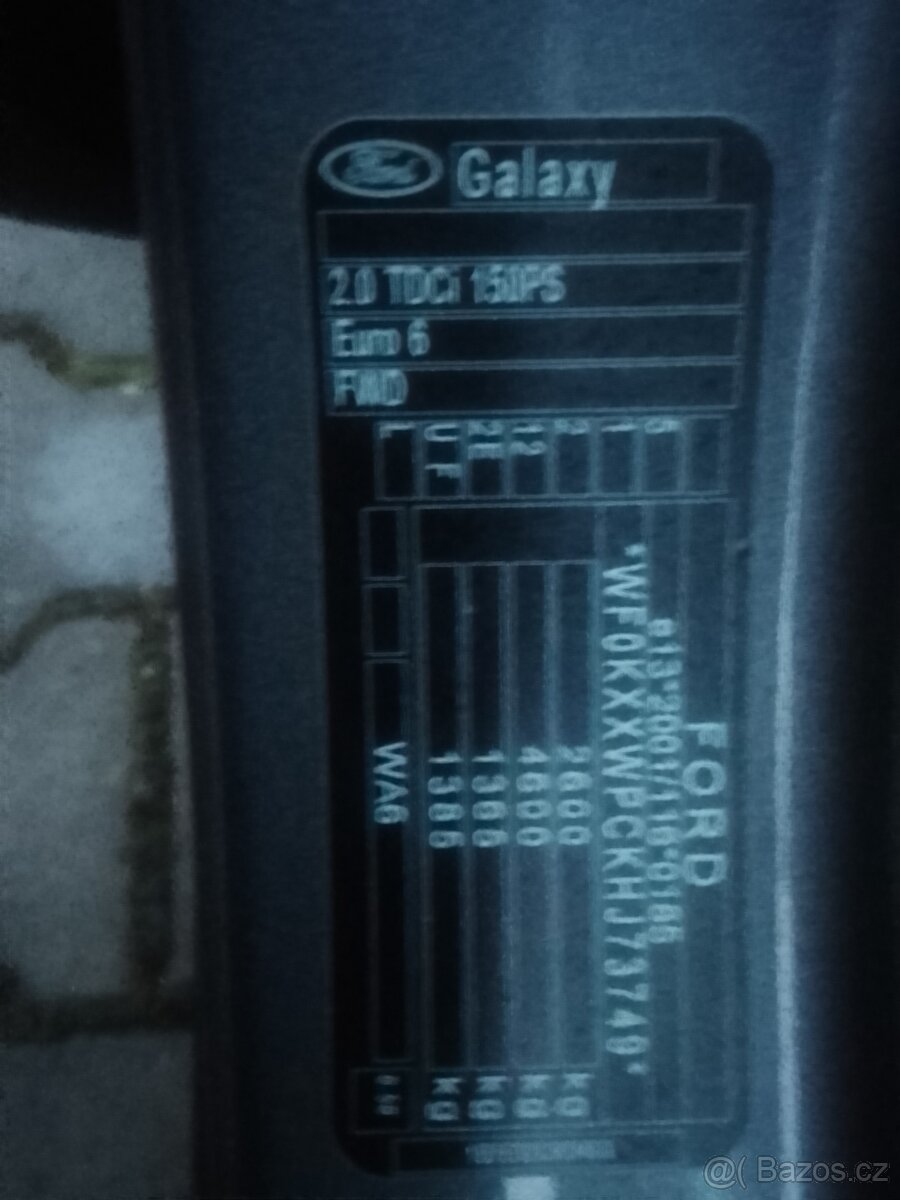 Ford Galaxy /2.0 TDCI 110Kw Titanium , aut. Motor 20.000 km - 3