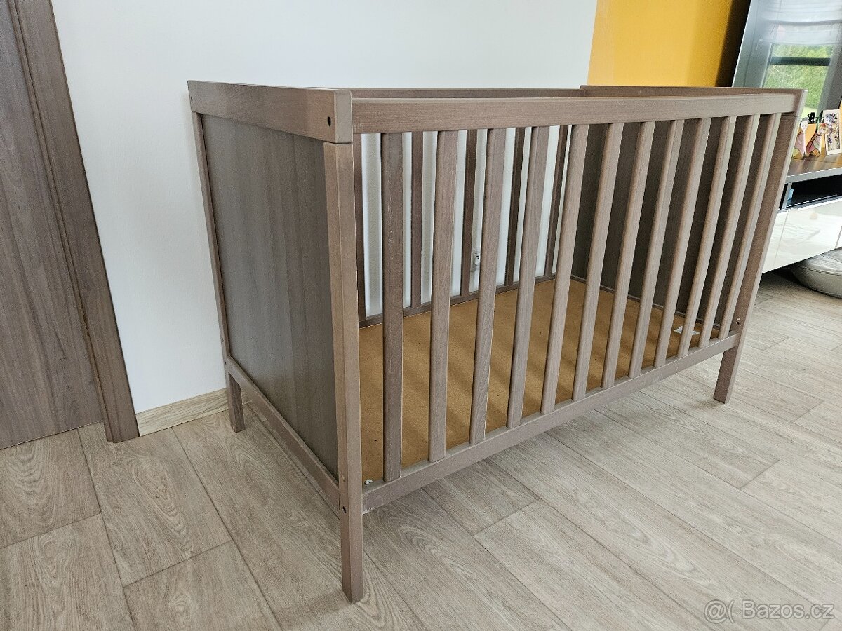 Dětská postýlka Sundvik - hnědá - 3