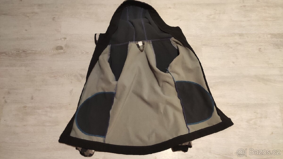 dětská zateplená softshellová bunda Cronies 134 maskáč - 3