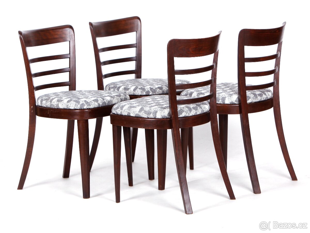 Přečalouněné retro židle SETONA, 4 kusy. - 3