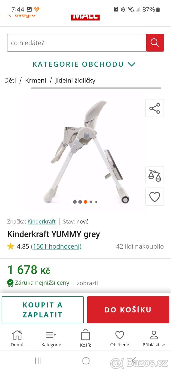 Dětská jídelní sedačka - 3