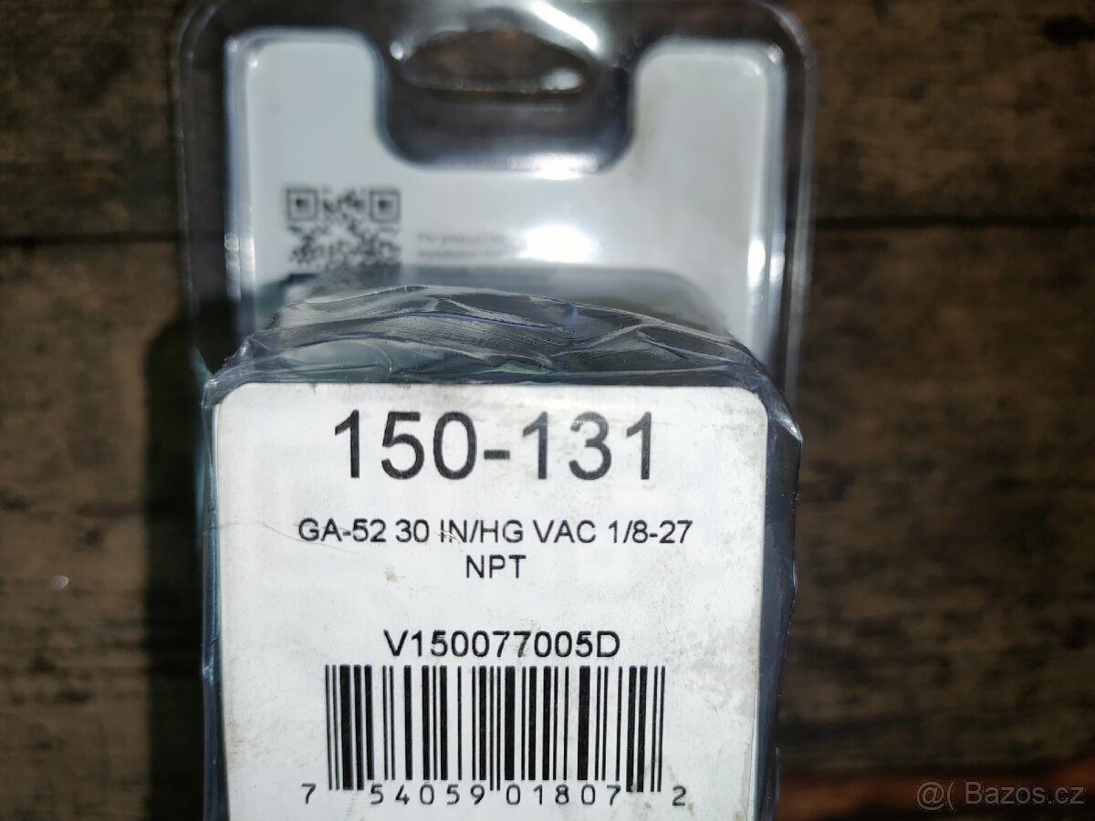 Nový VDO Vacuum meter 52mm - měřič podtlaku v sání - 3