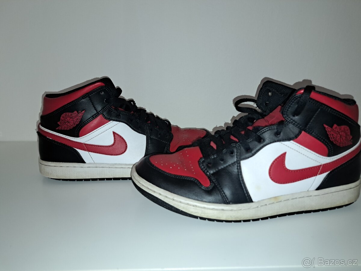 Nike Jordan 1 mid "Bred Toe" (vel 44.5) - 3