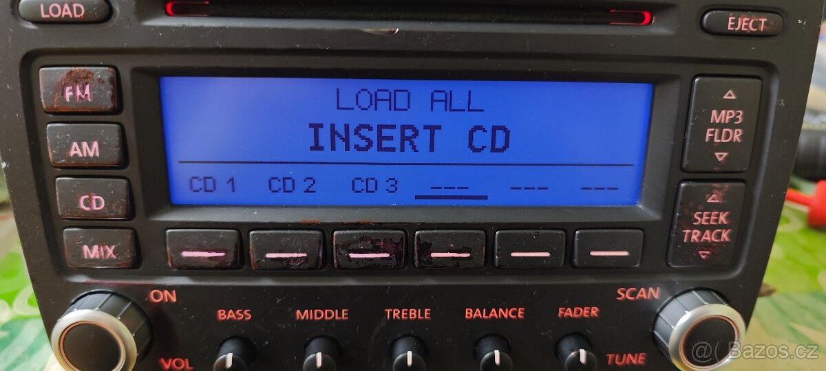 Originální autorádio VW Premium 7 s měničem na 6CD MP3 - 3