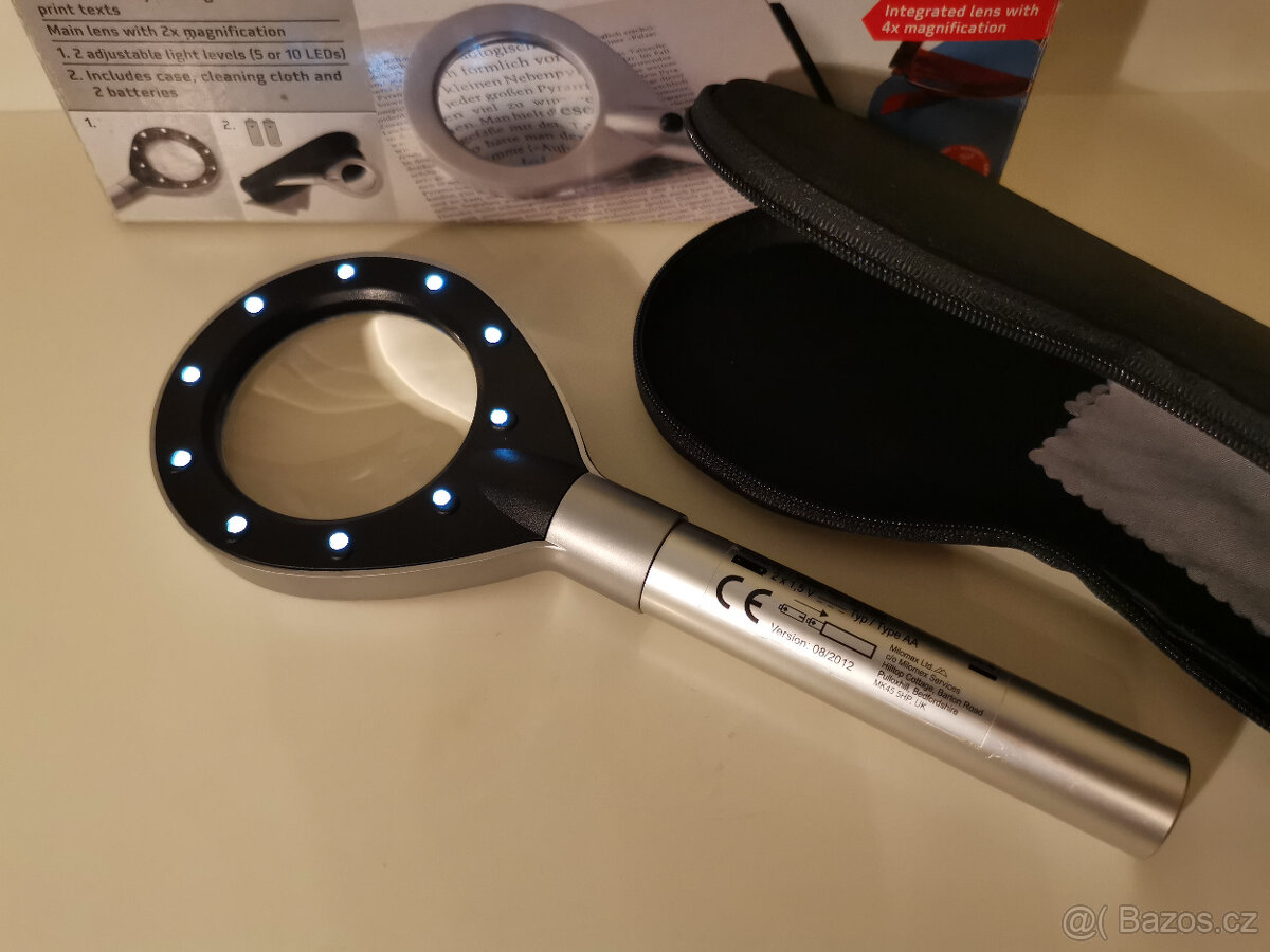 Lupa na čtení nebo opravy - s LED osvětlením - 3