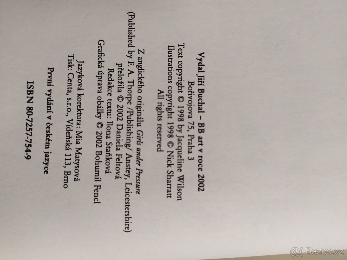 První starosti - Jacqueline Wilsonová - 3